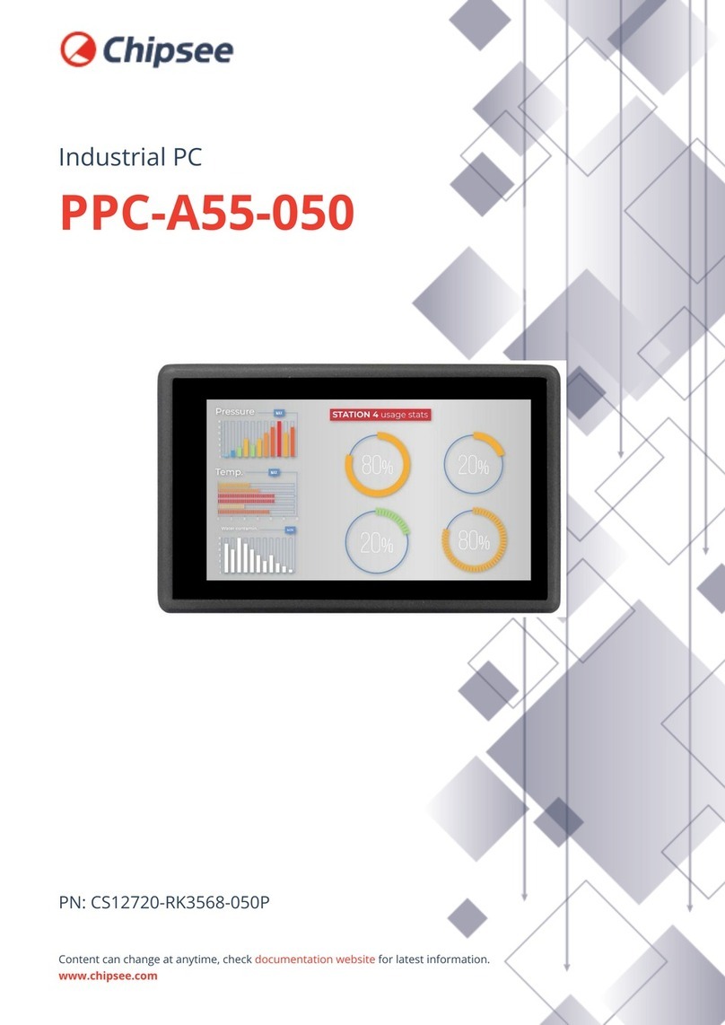 Chipsee PPC-A55-050 User manual Chipsee PPC-A55-050 User manual