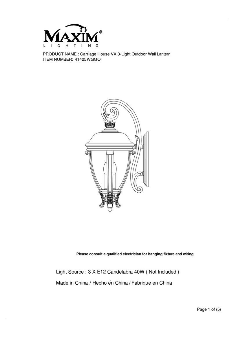 Maxim Lighting Carriage House VX manual