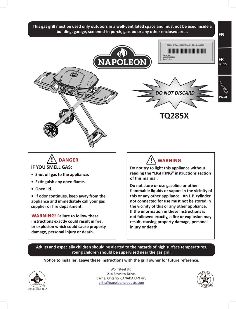 Napoleon TQ285 manual