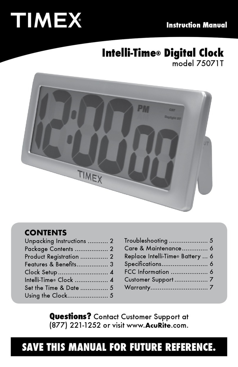 ACU-RITE Timex Intelli-Time 75071T instruction manual