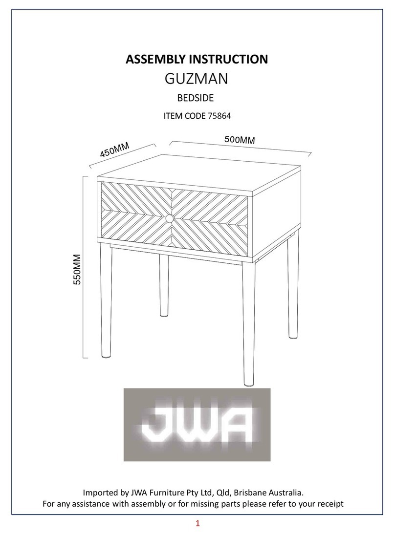 JWA GUZMAN 75864 Assembly instruction
