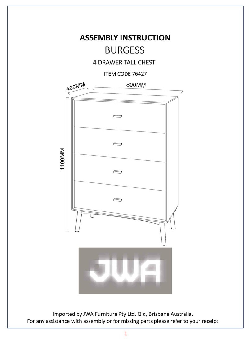JWA BURGESS 76427 Assembly instruction