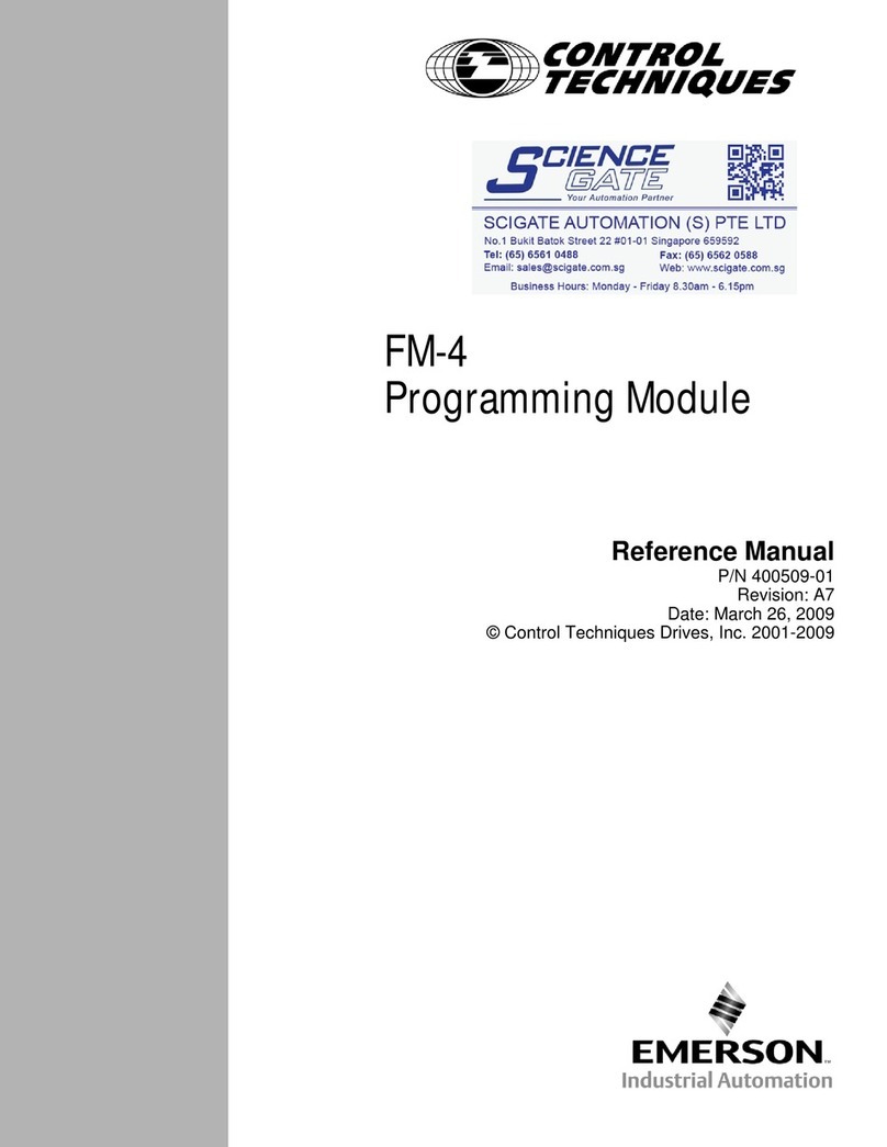 Emerson Control Techniques FM-4 User manual