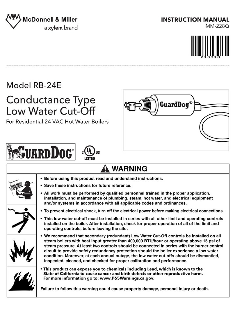Xylem McDonnell & Miller RB-24E User manual
