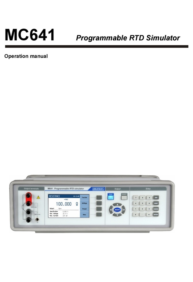 Meatest MC641 Operation manual