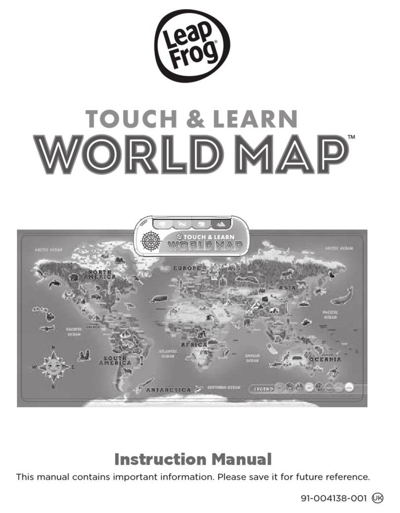 LeapFrog TOUCH & LEARN WORLD MAP User manual
