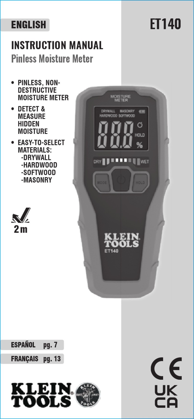 Klein Tools ET140 instruction manual
