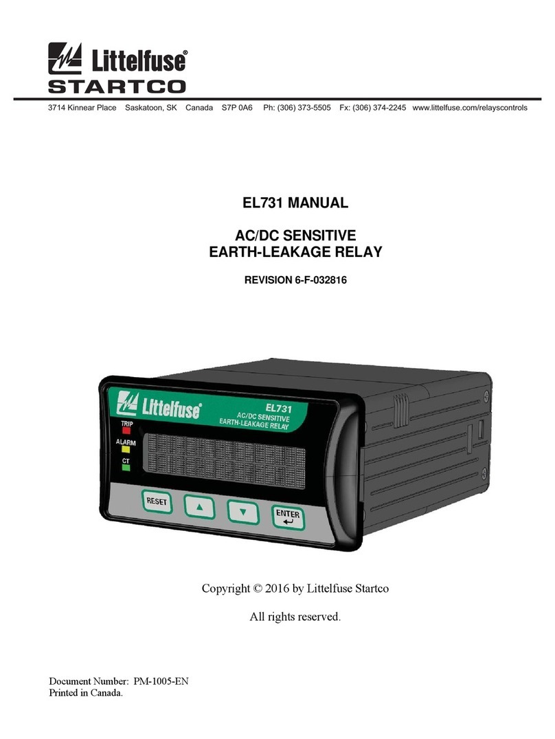 Littelfuse Startco EL731 manual
