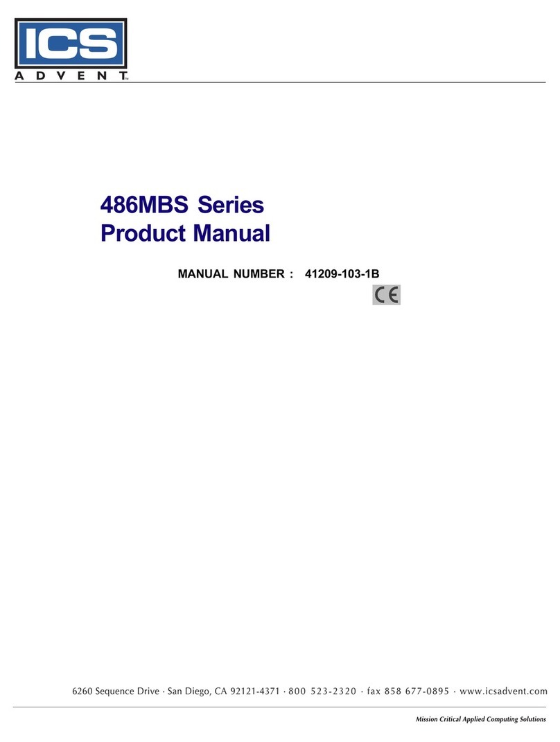 ICS Advent 486MBS Series product manual