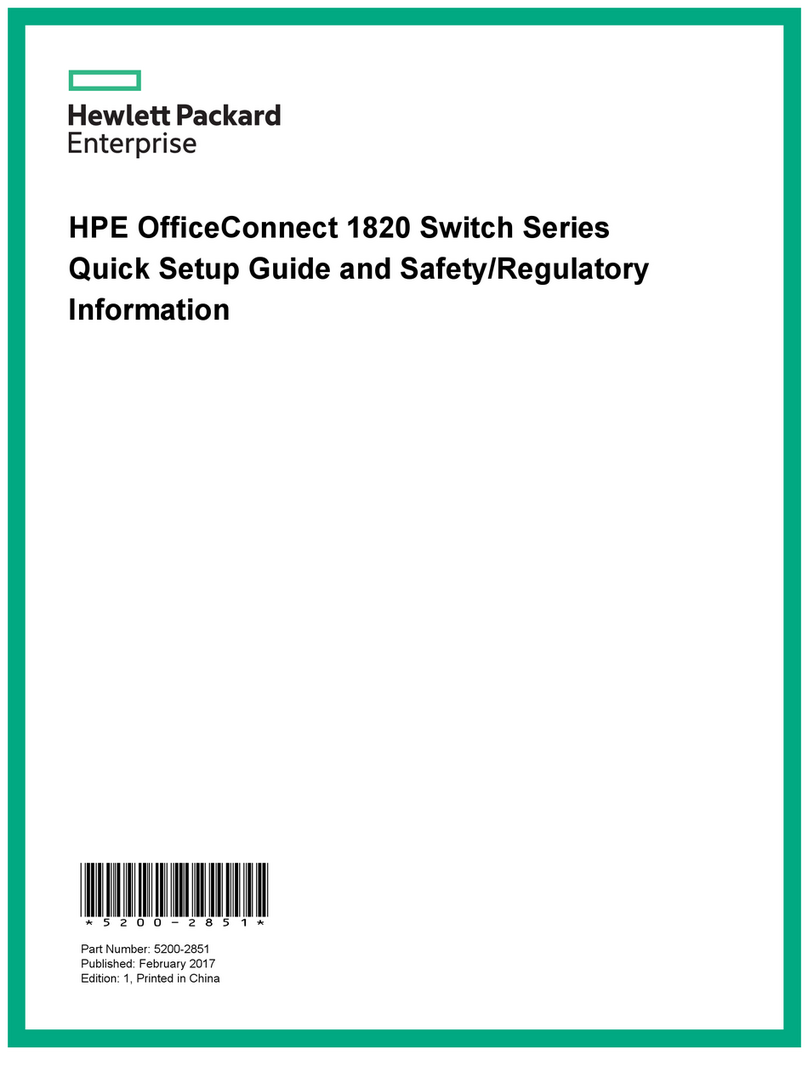 HPE OfficeConnect 1820 Series User manual