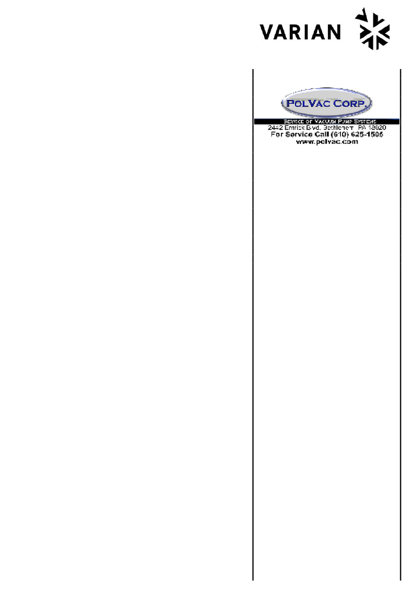 Varian Turbo-V 300 75 Vdc User manual