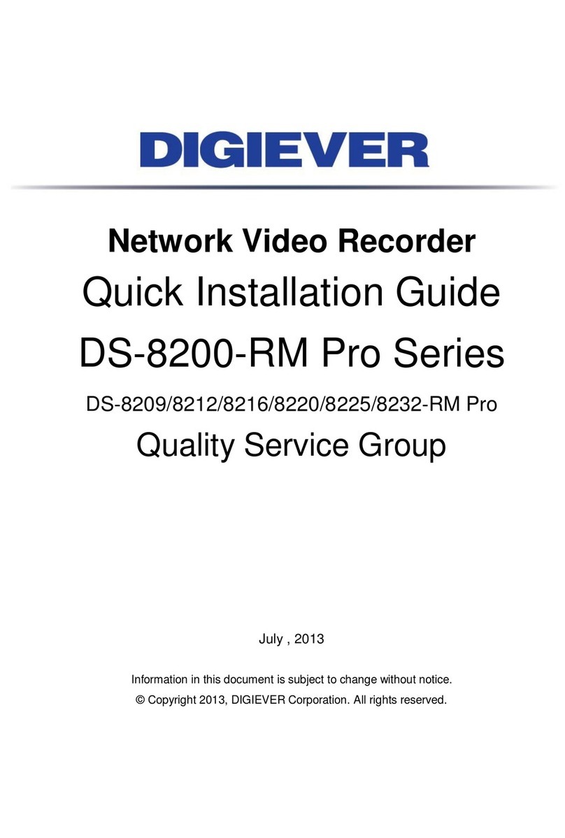 Digiever DS-8209-RM Pro User manual
