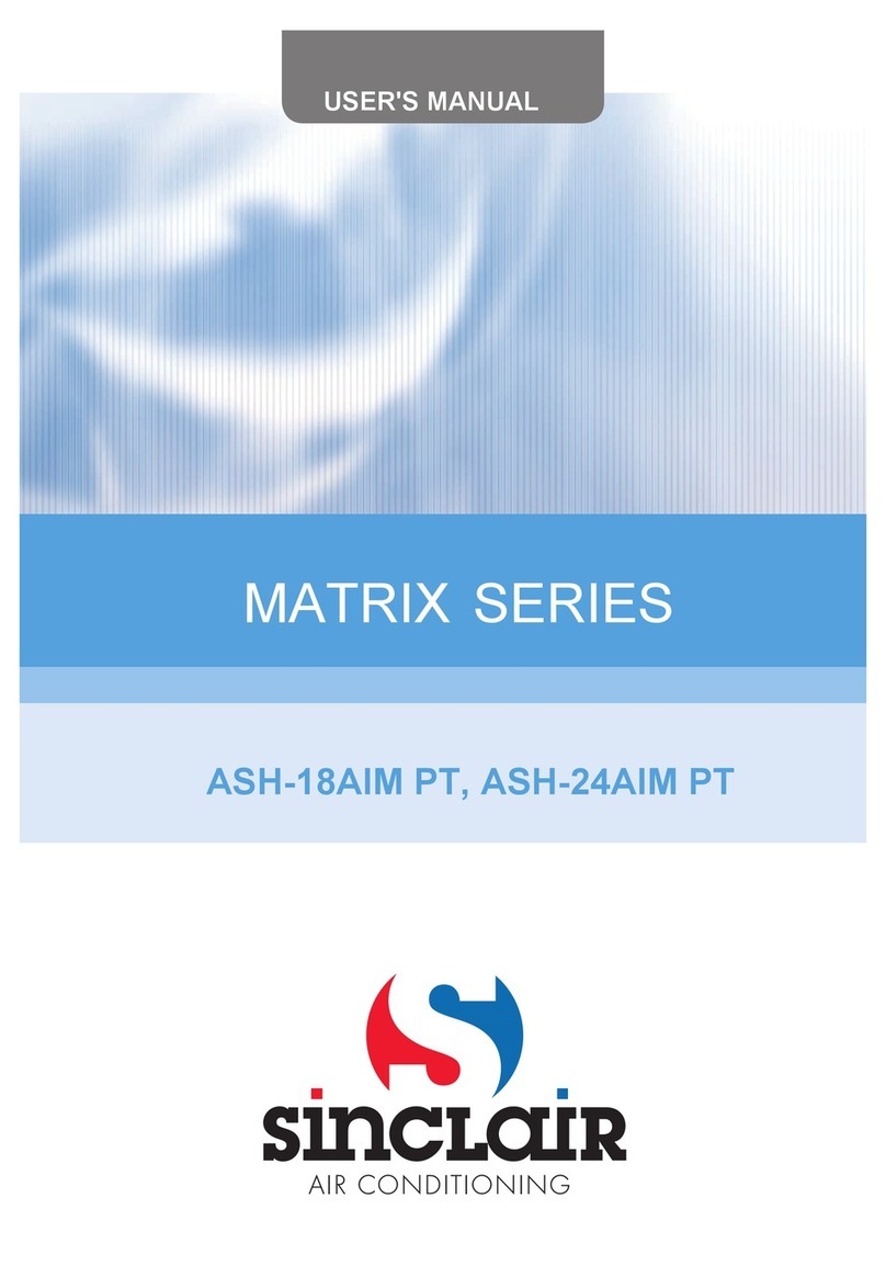Sinclair MATRIX ASH-24AIM PT User manual