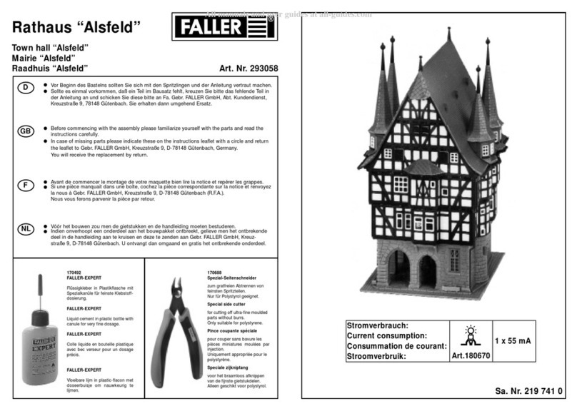 Faller Alsfeld User manual