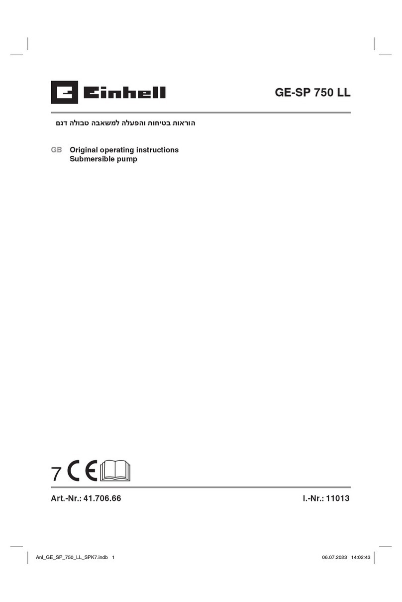 EINHELL GE-SP 750 LL User manual