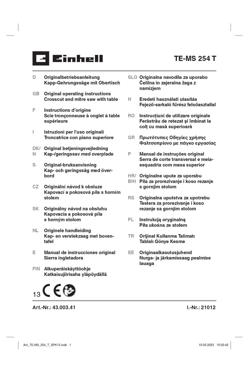 EINHELL TE-MS 254 T User manual