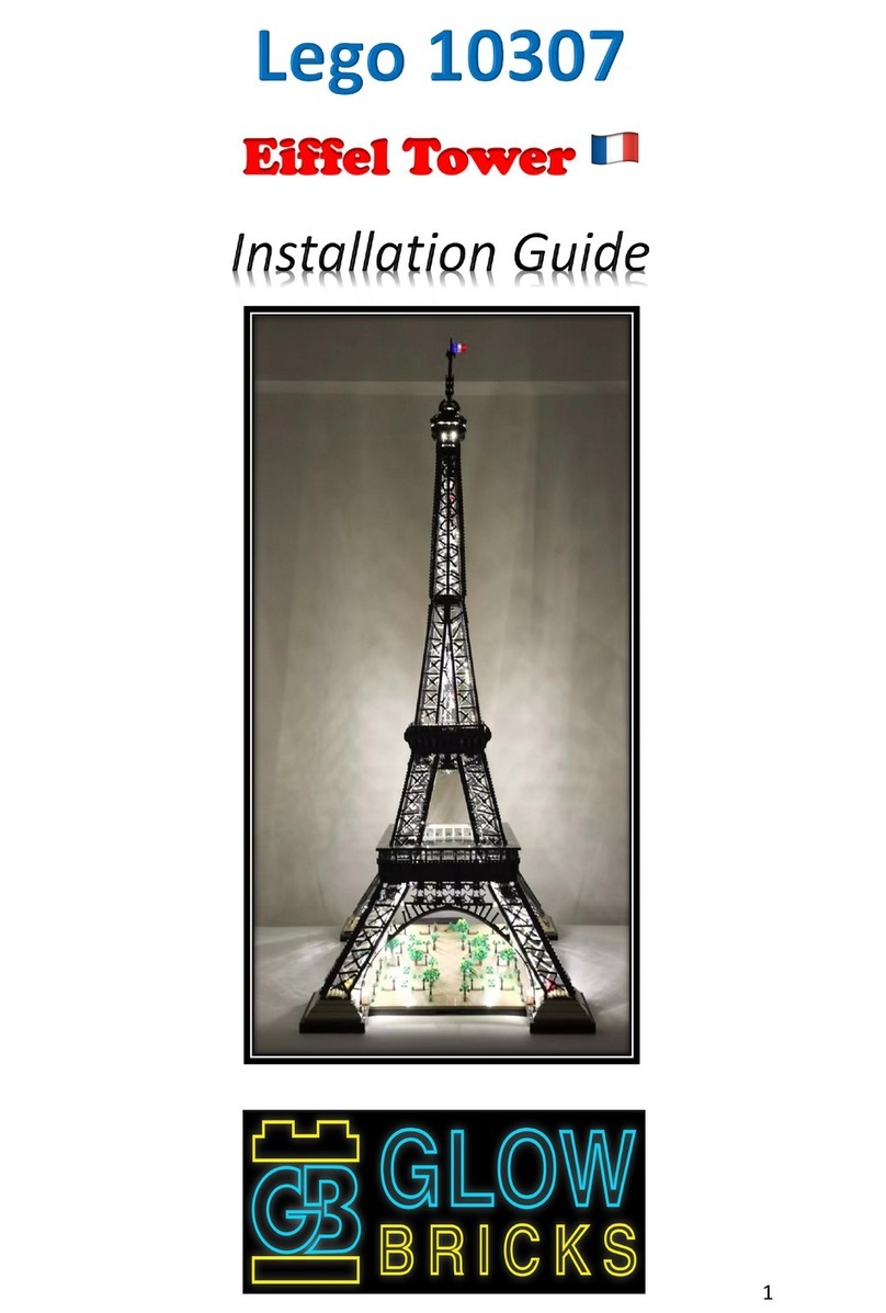 Glow Bricks Lego Eiffel Tower 10307 installation guide