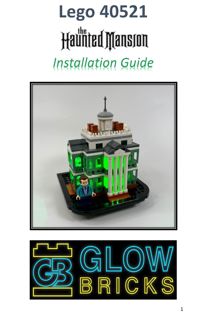 Glow Bricks Lego The Haunted Mansion 40521 User manual