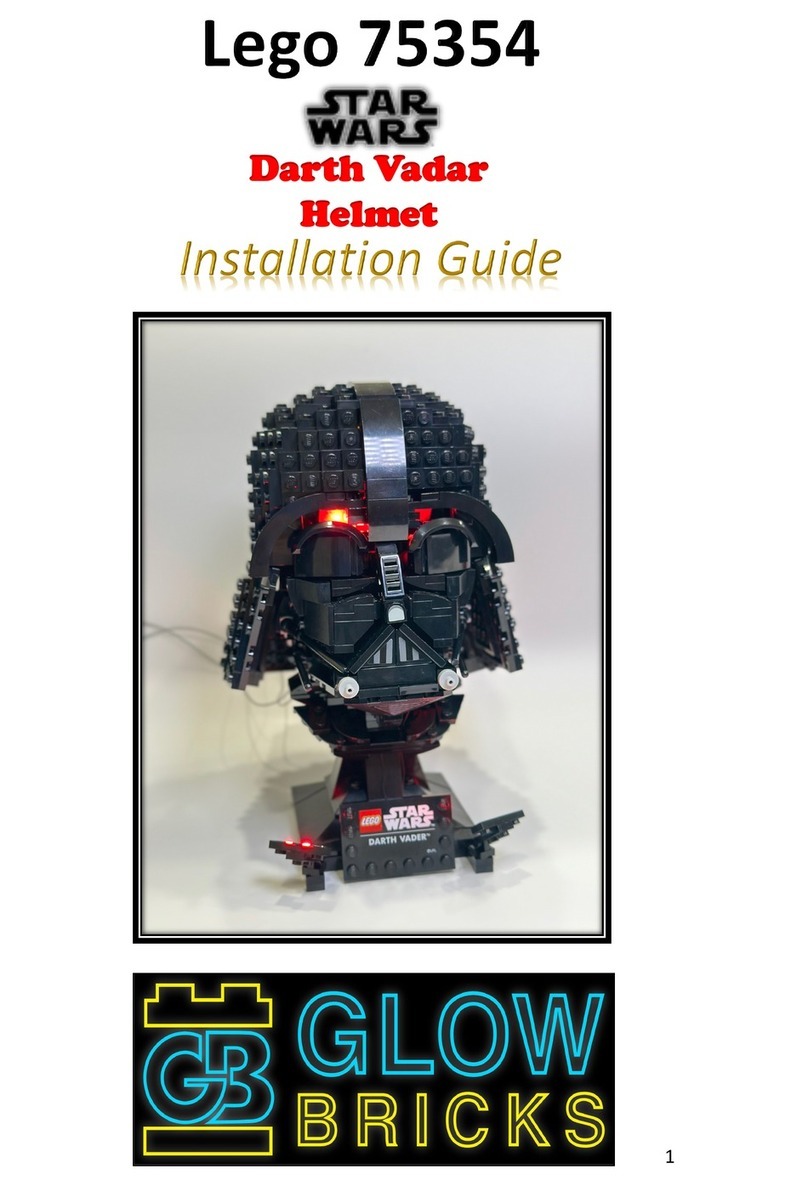 Glow Bricks Lego Star Wars Darth Vadar Helmet 75354 installation guide Glow Bricks Lego Star Wars Darth Vadar Helmet 75354 installation guide