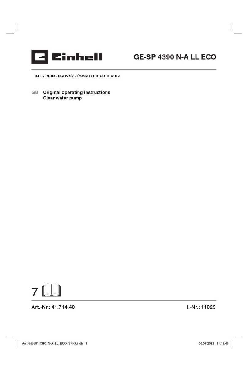 EINHELL GE-SP 4390 N-A LL ECO User manual EINHELL GE-SP 4390 N-A LL ECO User manual