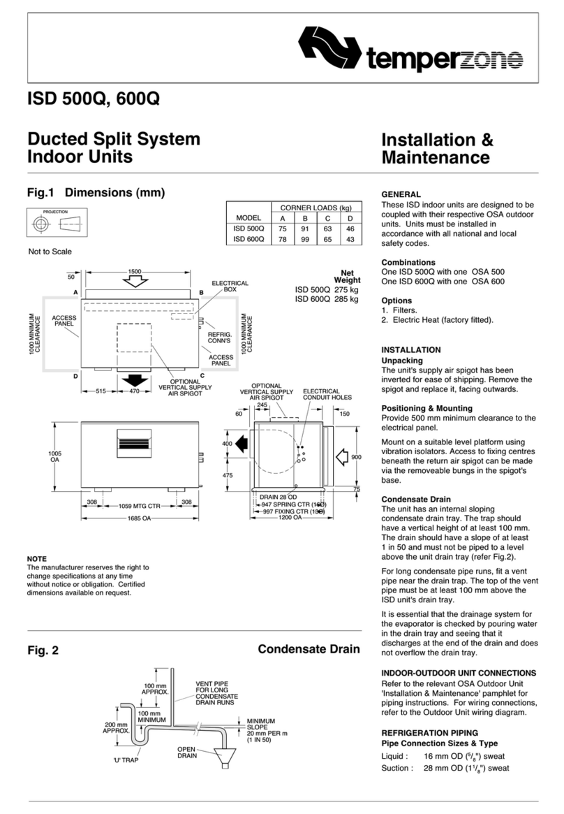 TemperZone ISD 500Q Maintenance and service guide