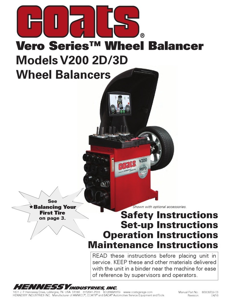 HENNESSY INDUSTRIES Coats Vero Series manual
