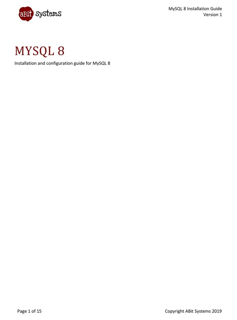 Abit MYSQL 8 Installation and configuration guide