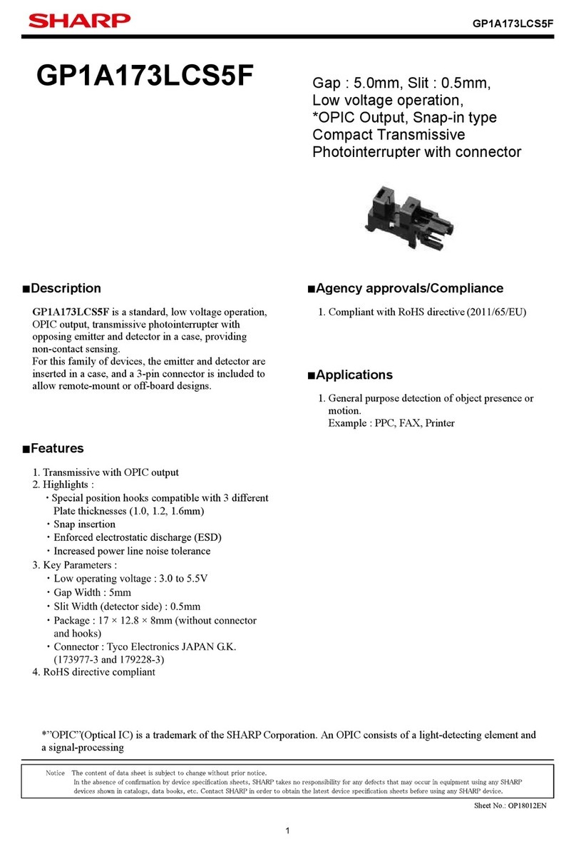 Sharp GP1A173LCS3F manual