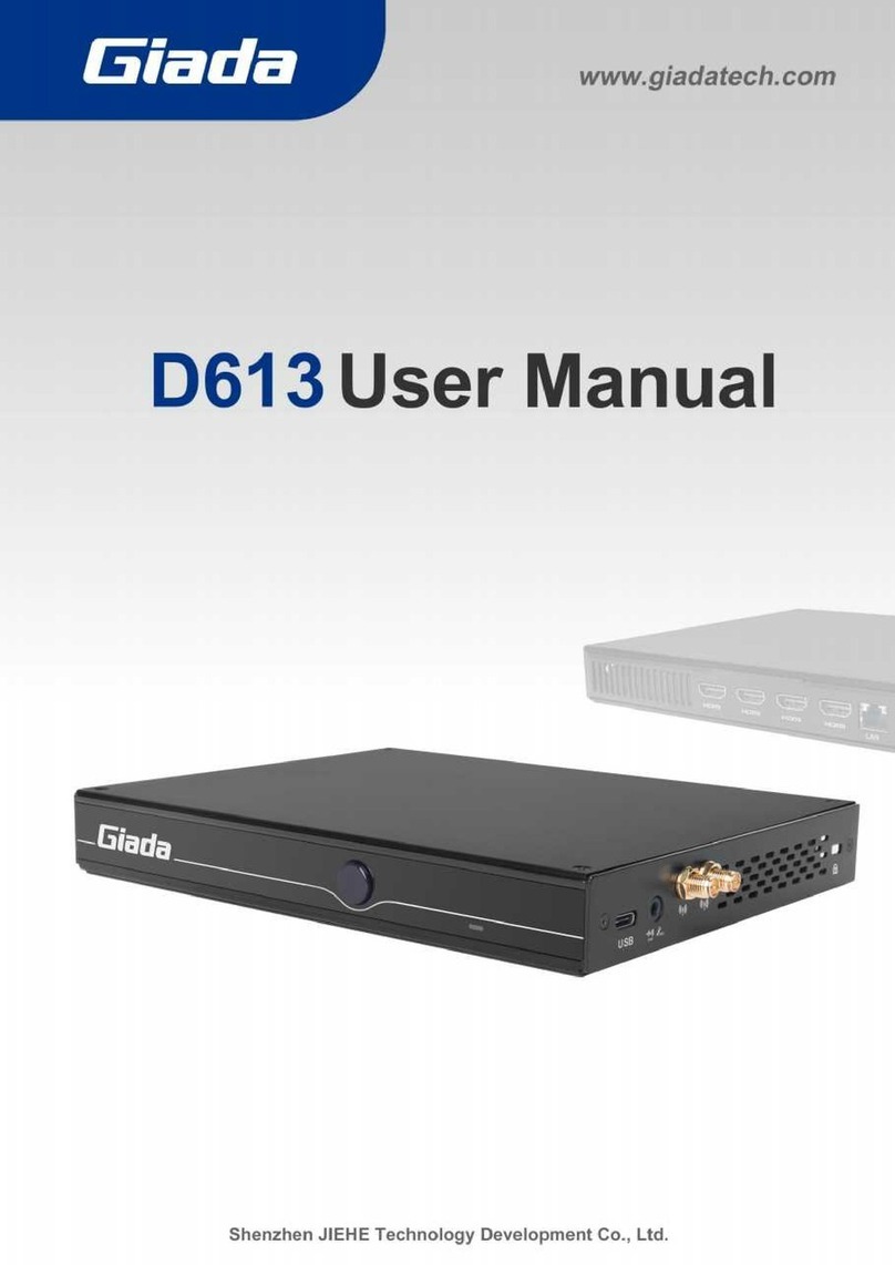 Giada D613 User manual
