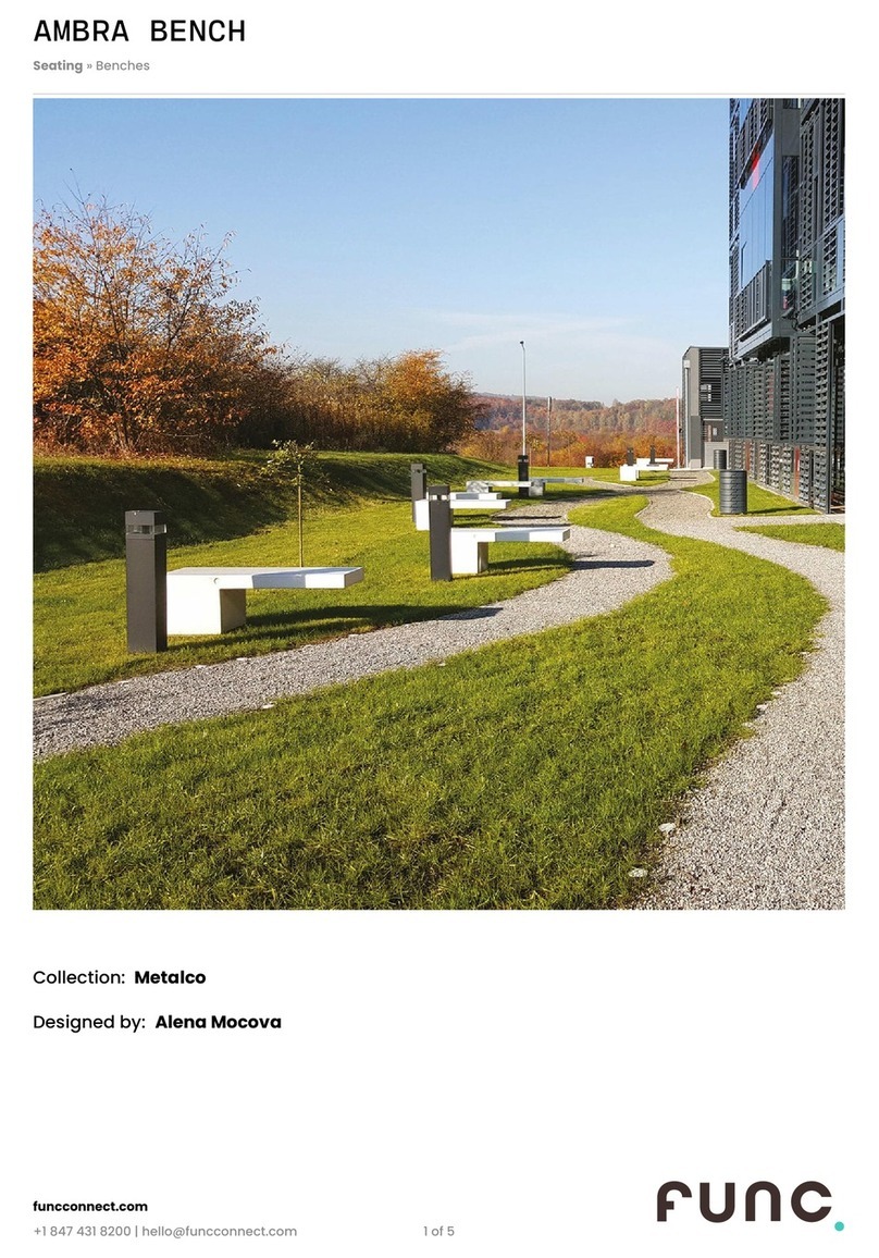 Func Metalco AMBRA BENCH manual