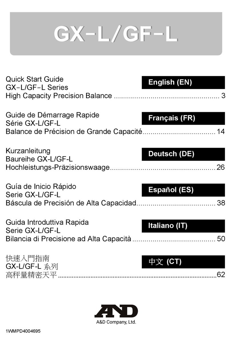 AND GX-L Series User manual