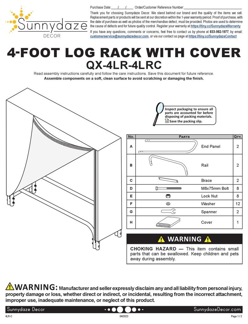 Sunnydaze Decor QX-4LR-4LRC quick start guide Sunnydaze Decor QX-4LR-4LRC quick start guide