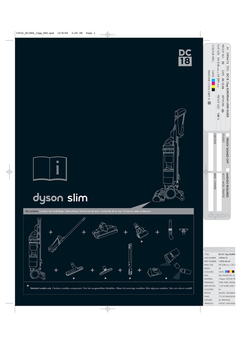 Dyson Slim DC18 User manual Dyson Slim DC18 User manual
