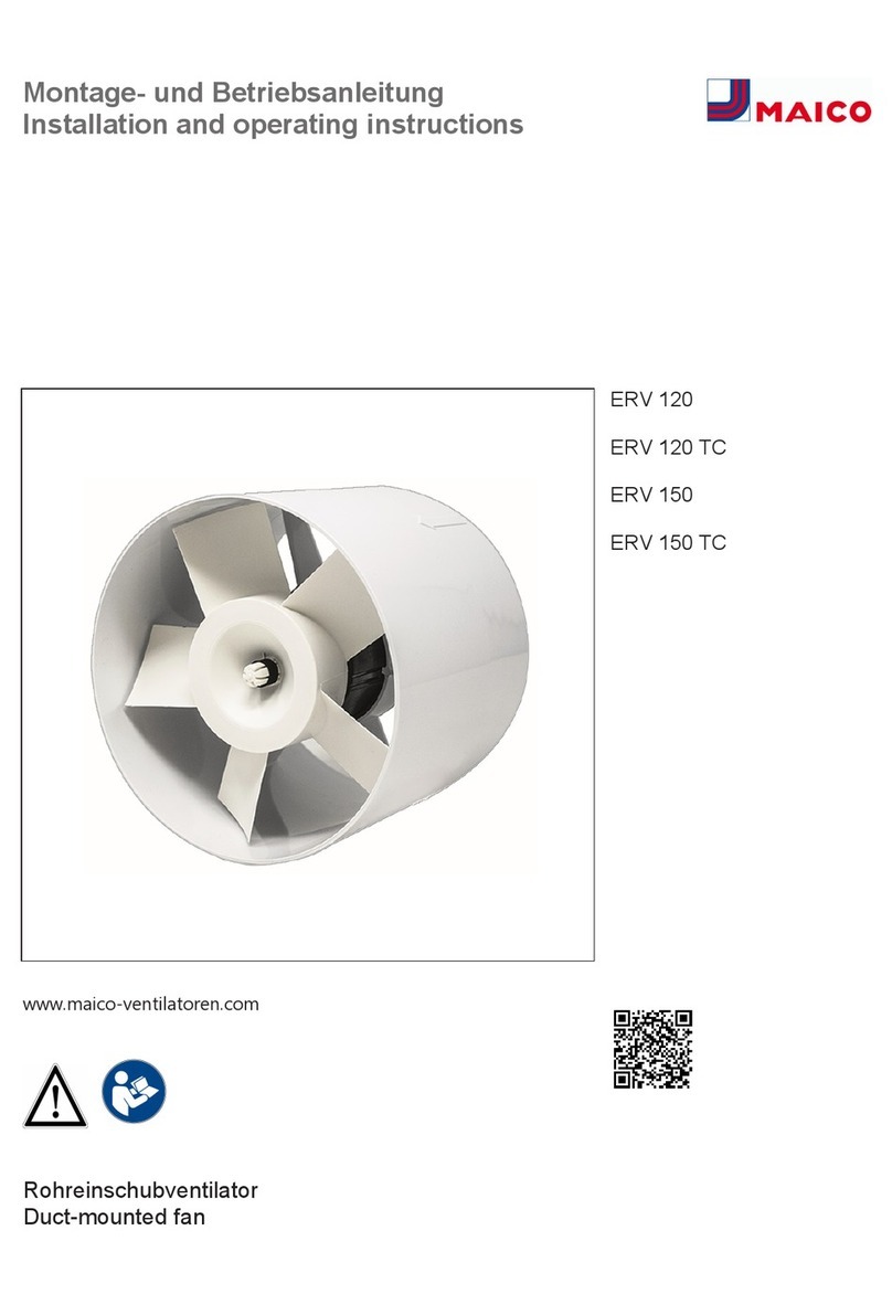 Maico ERV 120 User manual