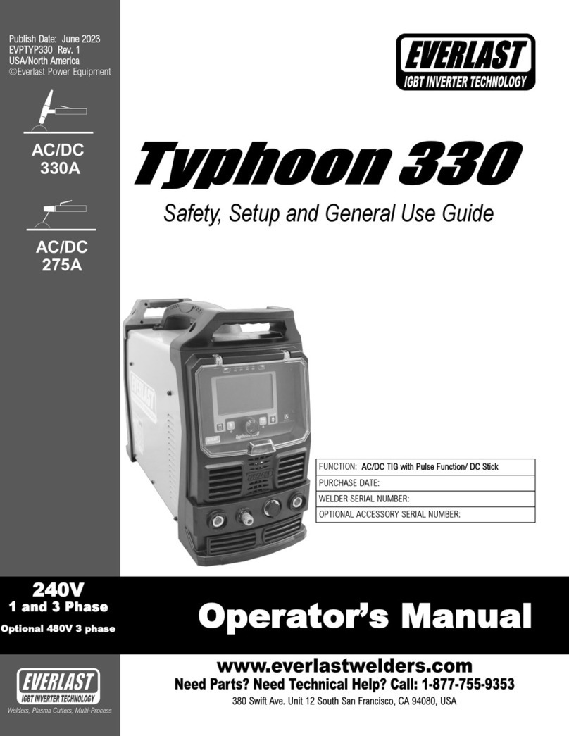 Everlast Typhoon 330 Operator's manual