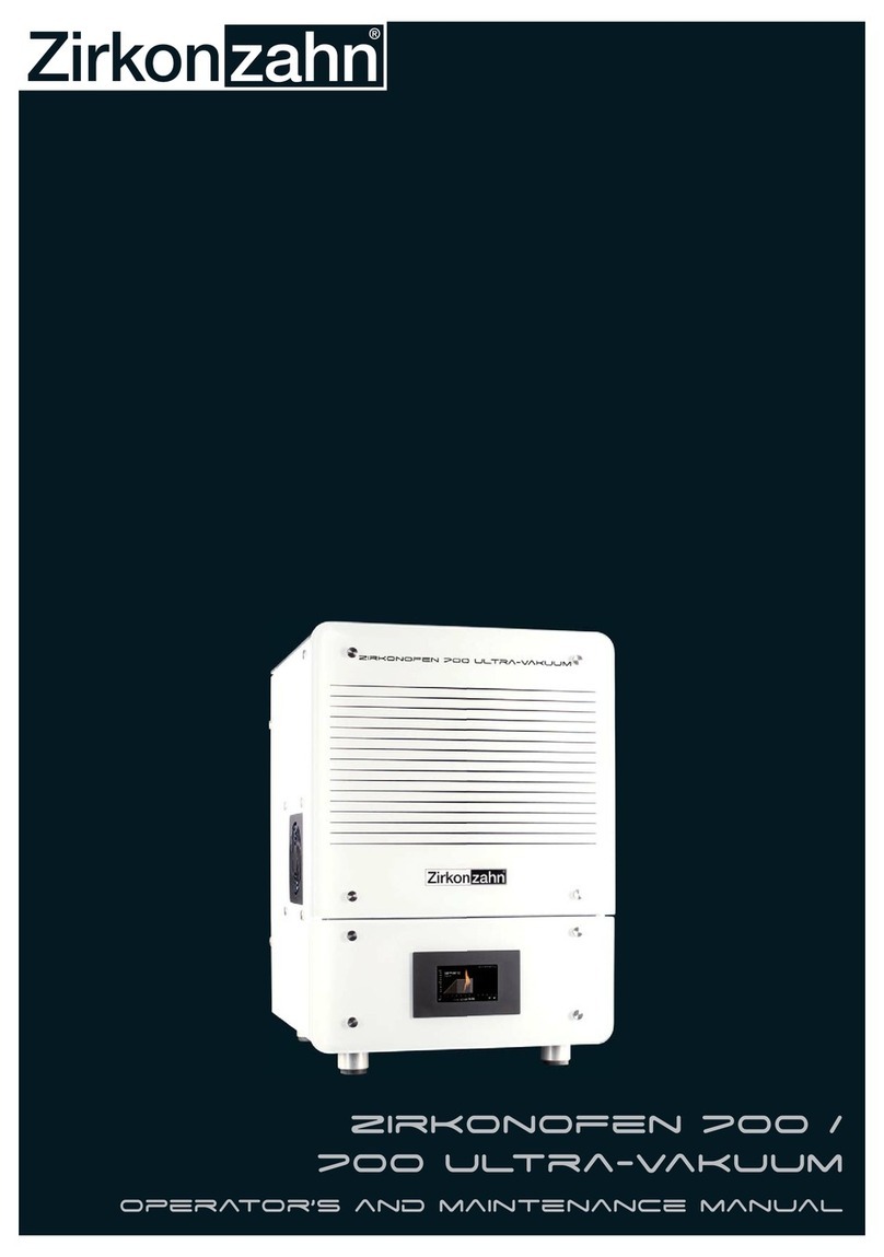 Zirkon zahn ZIRKONOFEN 700 Operator and  maintenance manual