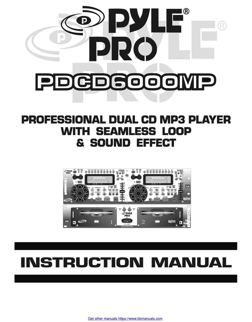 Pyle Pro PDCD6000MP User manual