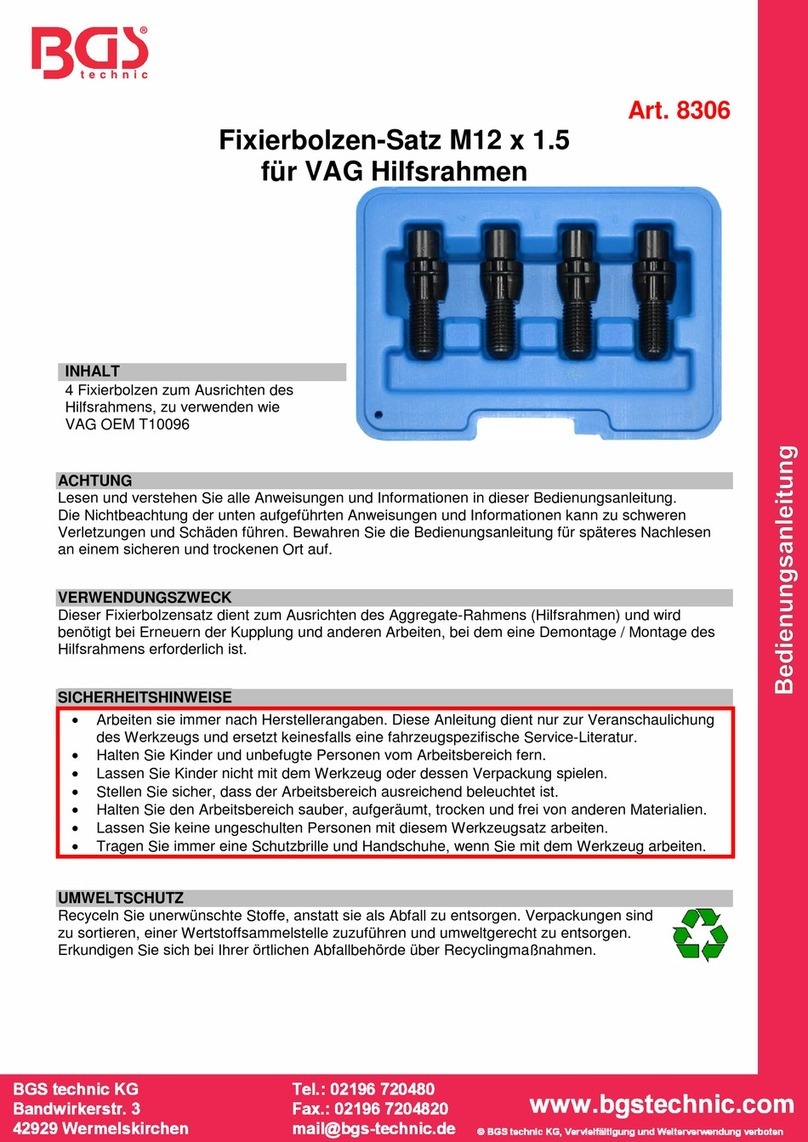 BGS technic 8306 User manual