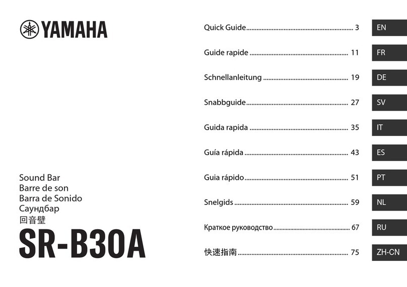 Yamaha SR-B30A quick guide