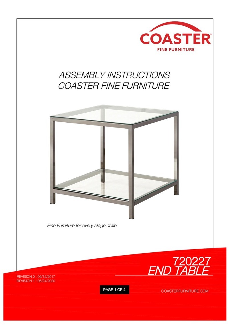 Coaster 720227 Assembly instructions