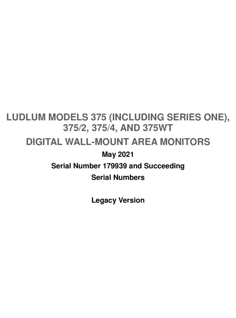 LUDLUM 375 Series User manual