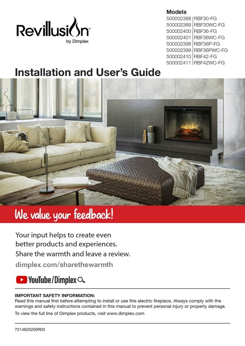 Dimplex Revillusion RBF30-FG Installation and user guide