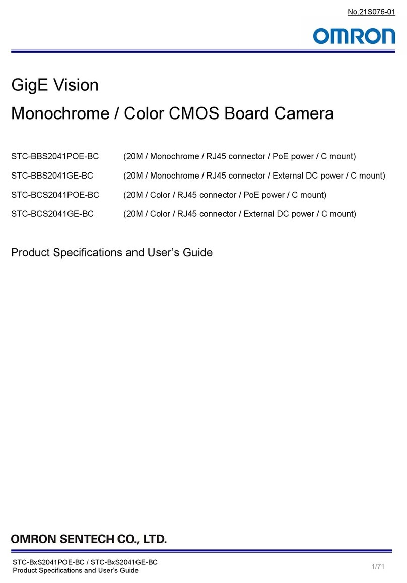 Omron STC-BBS2041POE-BC Product specifications and user's guide