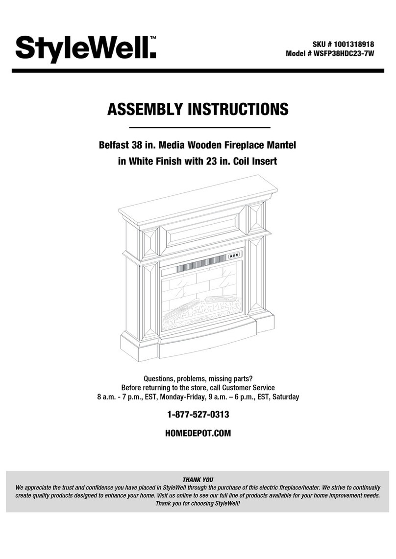 StyleWell Belfast WSFP38HDC23-7W User manual