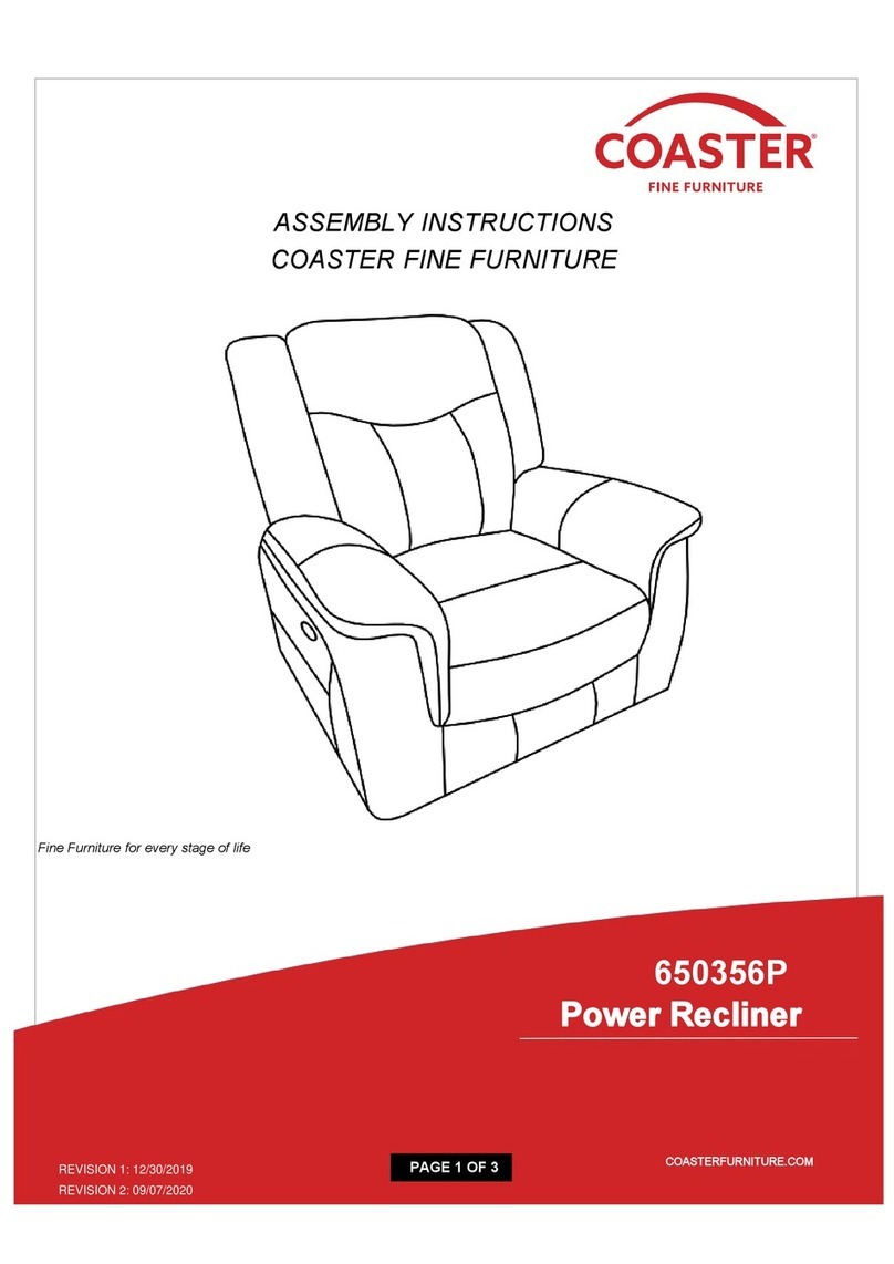 Coaster 650356P Assembly instructions Coaster 650356P Assembly instructions