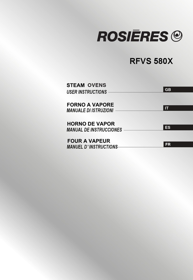 ROSIERES RFVS 580X User instructions