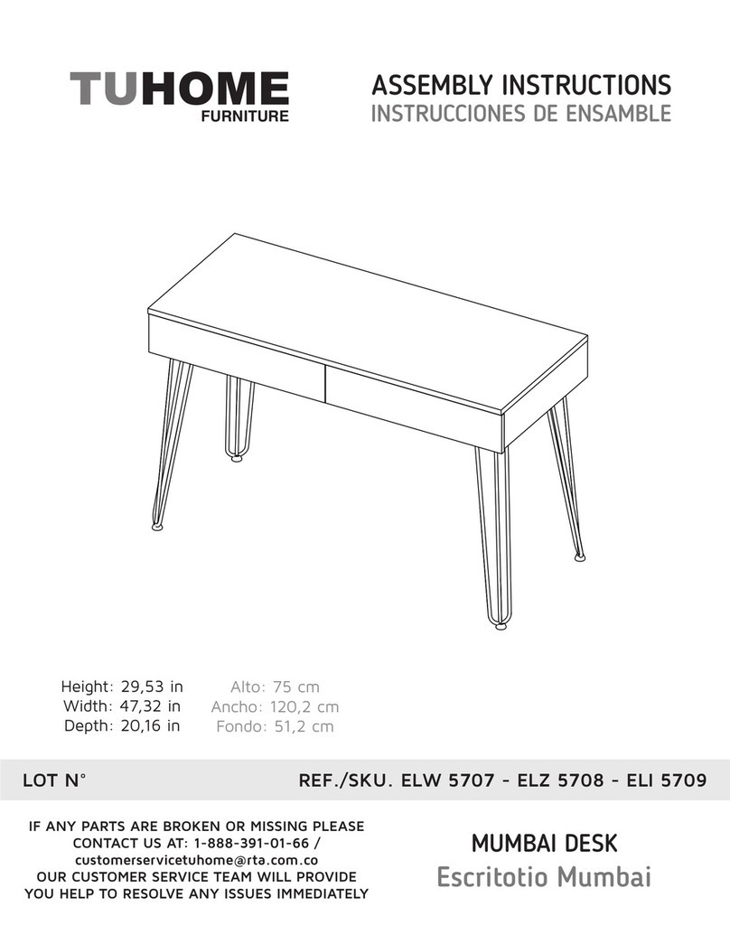 TUHOME Furniture MUMBAI ELW 5707 Assembly instructions