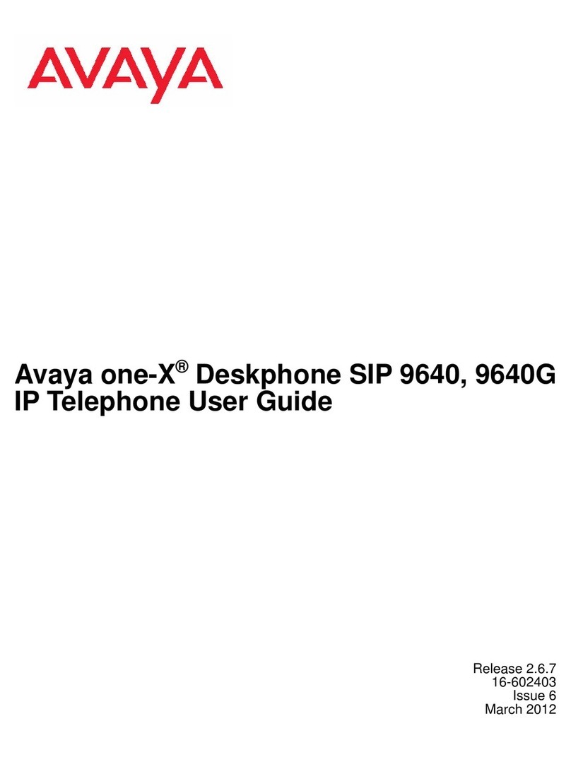 Avaya one-X 9640 User manual