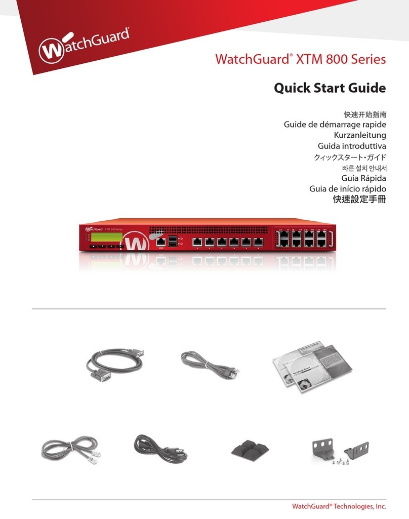 Watchguard XTM 800 Series quick start guide
