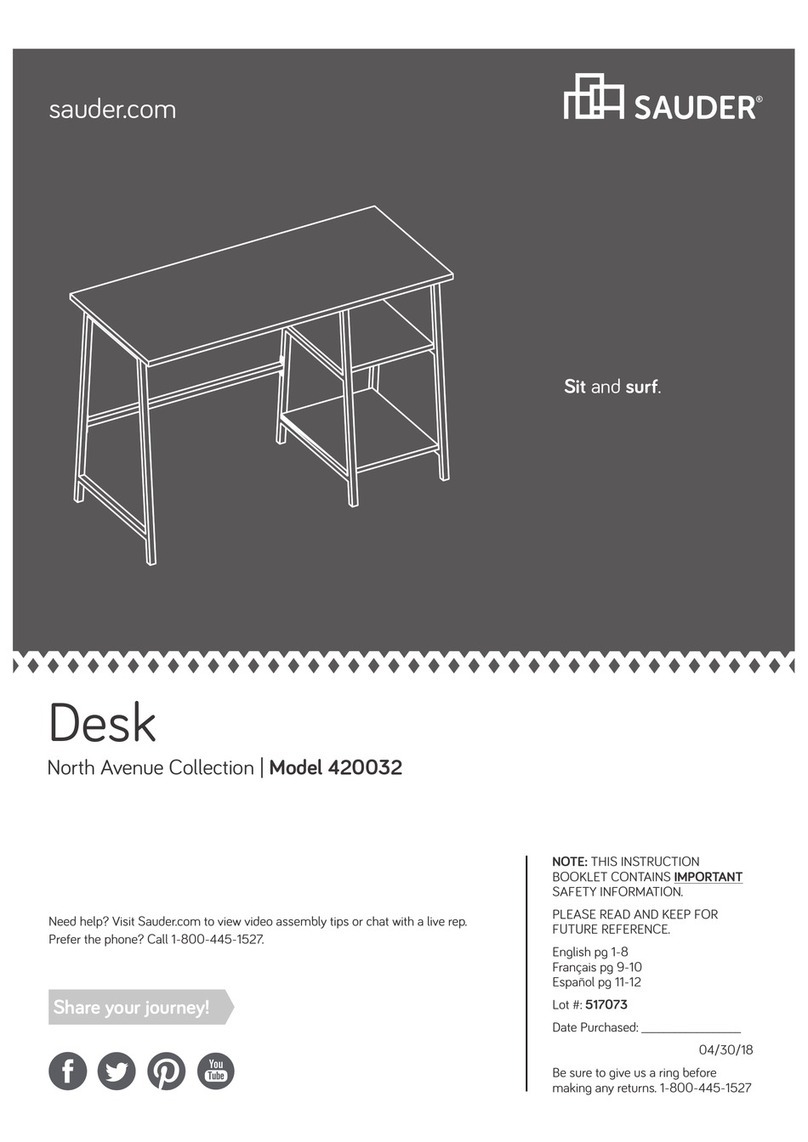 Sauder North Avenue 420032 User manual Sauder North Avenue 420032 User manual